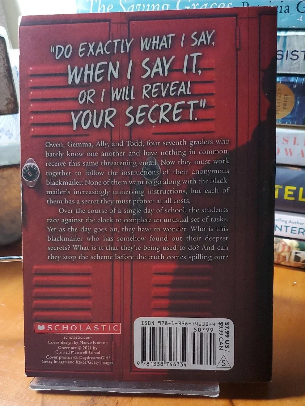 Scholastic Red Locker 'I Know Your Secret' Paperback